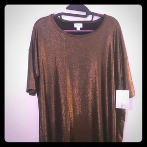 LuLaRoe NWT Small Elegant Irma Copper / Bronze